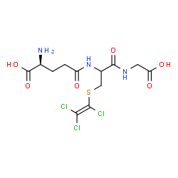 ChemSpider 2D Image | L-gamma-Glutamyl-S-(trichlorovinyl)cysteinylglycine | C12H16Cl3N3O6S