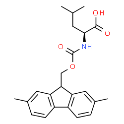ChemSpider 2D Image | N-{[(2,7-Dimethyl-9H-fluoren-9-yl)methoxy]carbonyl}-L-leucine | C23H27NO4