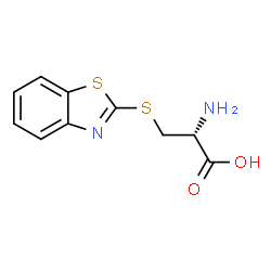 ChemSpider 2D Image | S-1,3-Benzothiazol-2-yl-L-cysteine | C10H10N2O2S2