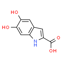 ChemSpider 2D Image | 5,6-dihydroxy-2-indolecarboxylic acid | C9H7NO4