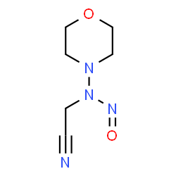 ChemSpider 2D Image | (4-Morpholinylnitrosoamino)acetonitrile | C6H10N4O2