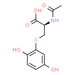ChemSpider 2D Image | N-Acetyl-S-(2,5-dihydroxyphenyl)-L-cysteine | C11H13NO5S