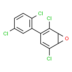 ChemSpider 2D Image | 2,2',5,5'-Tetrachlorobiphenyl 3,4-oxide | C12H6Cl4O