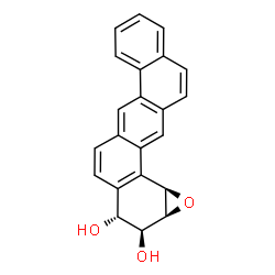 ChemSpider 2D Image | (1aS,2S,3R,13cR)-1a,2,3,13c-Tetrahydrobenzo[8,9]tetrapheno[1,2-b]oxirene-2,3-diol | C22H16O3