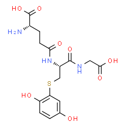 ChemSpider 2D Image | L-Î³-Glutamyl-S-(2,5-dihydroxyphenyl)-L-cysteinylglycine | C16H21N3O8S