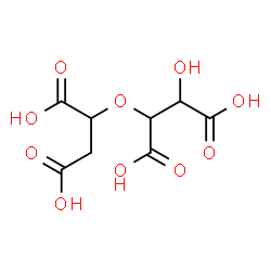 ChemSpider 2D Image | 2-(1,2-Dicarboxyethoxy)-3-hydroxysuccinic acid | C8H10O10