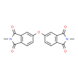 ChemSpider 2D Image | 5,5'-Oxybis(2-methyl-1H-isoindole-1,3(2H)-dione) | C18H12N2O5