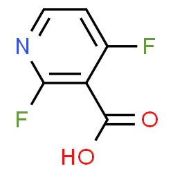 ChemSpider 2D Image | 2,4-Difluoronicotinic acid | C6H3F2NO2