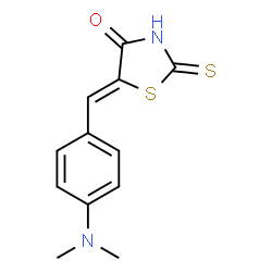 ChemSpider 2D Image | 5-(4-Dimethylamino-benzylidene)-2-thioxo-thiazolidin-4-one | C12H12N2OS2