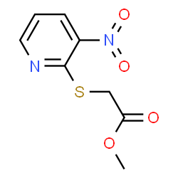 ChemSpider 2D Image | Methyl [(3-nitro-2-pyridinyl)sulfanyl]acetate | C8H8N2O4S