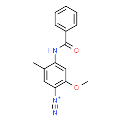 ChemSpider 2D Image | 4-(Benzoylamino)-2-methoxy-5-methylbenzenediazonium | C15H14N3O2