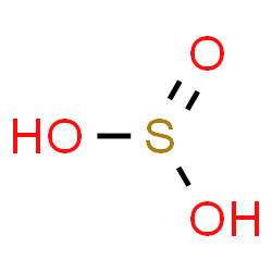 ChemSpider 2D Image | Sulfurous acid | H2O3S