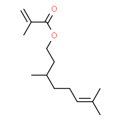ChemSpider 2D Image | 3,7-dimethyl-6-octenyl methacrylate | C14H24O2