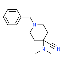 ChemSpider 2D Image | 1-Benzyl-4-(dimethylamino)-4-piperidinecarbonitrile | C15H21N3