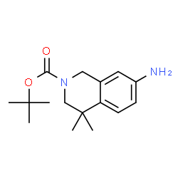 ChemSpider 2D Image | 7-Amino-2-Boc-4,4-dimethyl-1,2,3,4-tetrahydroisoquinoline | C16H24N2O2
