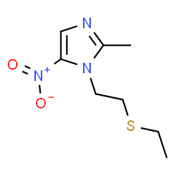 ChemSpider 2D Image | 1-(2-(ethylthio)ethyl)-2-methyl-5-nitro-1h-imidazole | C8H13N3O2S