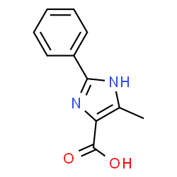 ChemSpider 2D Image | 4-Methyl-2-phenyl-1H-imidazole-5-carboxylic acid | C11H10N2O2