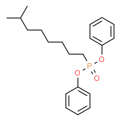 ChemSpider 2D Image | Diphenyl (7-methyloctyl)phosphonate | C21H29O3P