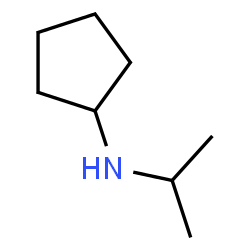 ChemSpider 2D Image | N-Isopropylcyclopentanamine | C8H17N