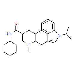 ChemSpider 2D Image | N-Cyclohexyl-1-isopropyl-6-methylergoline-8-carboxamide | C25H35N3O