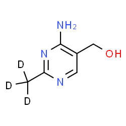 ChemSpider 2D Image | [4-Amino-2-(~2~H_3_)methyl-5-pyrimidinyl]methanol | C6H6D3N3O