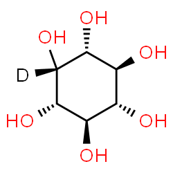 ChemSpider 2D Image | (1s,2R,3S,4s,5R,6S)-1,2,3,4,5,6-(1-~2~H)Cyclohexanehexol | C6H11DO6