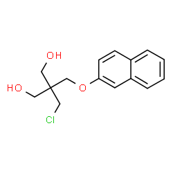 ChemSpider 2D Image | 2-(Chloromethyl)-2-[(2-naphthyloxy)methyl]-1,3-propanediol | C15H17ClO3