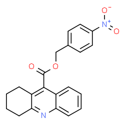 ChemSpider 2D Image | 4-Nitrobenzyl 1,2,3,4-tetrahydro-9-acridinecarboxylate | C21H18N2O4