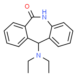ChemSpider 2D Image | 11-(Diethylamino)-5,11-dihydro-6H-dibenzo[b,e]azepin-6-one | C18H20N2O