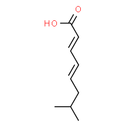 ChemSpider 2D Image | (2E,4E)-7-Methyl-2,4-octadienoic acid | C9H14O2