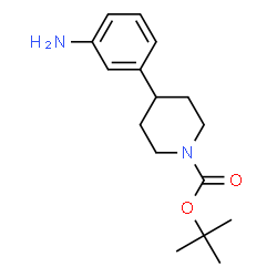 ChemSpider 2D Image | 3-(1-Boc-4-piperidyl)aniline | C16H24N2O2