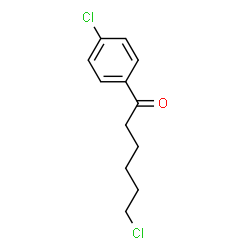 ChemSpider 2D Image | 6-Chloro-1-(4-chlorophenyl)-1-hexanone | C12H14Cl2O
