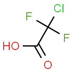 ChemSpider 2D Image | chlorodifluoroacetic acid | C2HClF2O2