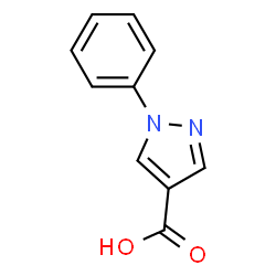 ChemSpider 2D Image | 1-Phenyl-1H-pyrazole-4-carboxylic acid | C10H8N2O2