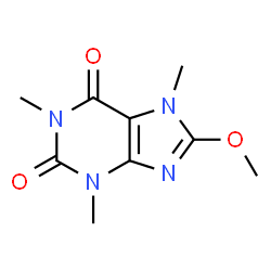 ChemSpider 2D Image | 8-methoxycaffeine | C9H12N4O3