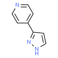 ChemSpider 2D Image | 3-(4-pyridyl)pyrazole | C8H7N3