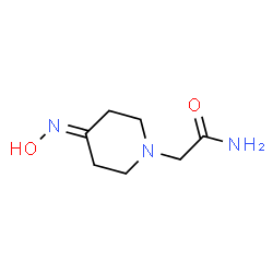 ChemSpider 2D Image | 2-[4-(Hydroxyimino)-1-piperidinyl]acetamide | C7H13N3O2