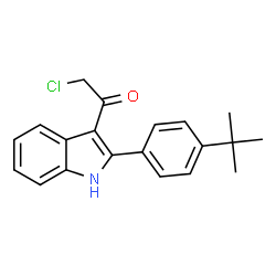 ChemSpider 2D Image | 1-[2-(4-tert-butylphenyl)-1H-indol-3-yl]-2-chloroethanone | C20H20ClNO