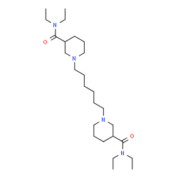 ChemSpider 2D Image | 1,1'-Hexane-1,6-diylbis(N,N-diethylpiperidine-3-carboxamide) | C26H50N4O2