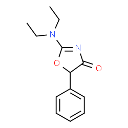 ChemSpider 2D Image | 2-(Diethylamino)-5-phenyl-1,3-oxazol-4(5H)-one | C13H16N2O2