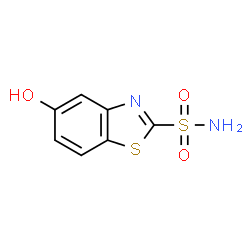 ChemSpider 2D Image | 5-Hydroxy-1,3-benzothiazole-2-sulfonamide | C7H6N2O3S2