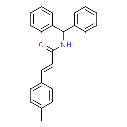 ChemSpider 2D Image | (2E)-N-(Diphenylmethyl)-3-(4-methylphenyl)acrylamide | C23H21NO