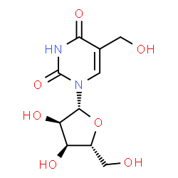 ChemSpider 2D Image | 5-(Hydroxymethyl)uridine | C10H14N2O7