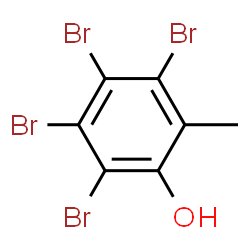 ChemSpider 2D Image | 3,4,5,6-Tetrabromo-o-cresol | C7H4Br4O