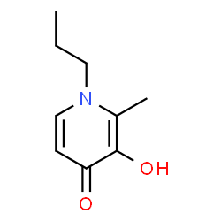 ChemSpider 2D Image | 3-Hydroxy-2-methyl-1-propyl-4(1H)-pyridone | C9H13NO2