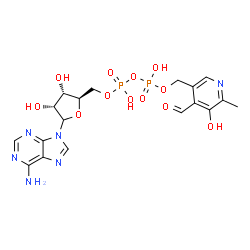 ChemSpider 2D Image | pyridoxal 5'-diphospho-5'-adenosine | C18H22N6O12P2
