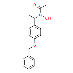 ChemSpider 2D Image | N-{1-[4-(Benzyloxy)phenyl]ethyl}-N-hydroxyacetamide | C17H19NO3