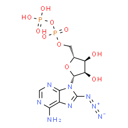 ChemSpider 2D Image | 8-azidoadenosine diphosphate | C10H14N8O10P2