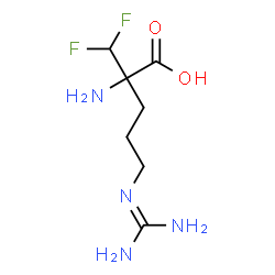 ChemSpider 2D Image | 2-(Difluoromethyl)arginine | C7H14F2N4O2