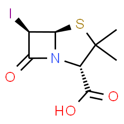 ChemSpider 2D Image | 6-iodopenicillanic acid | C8H10INO3S